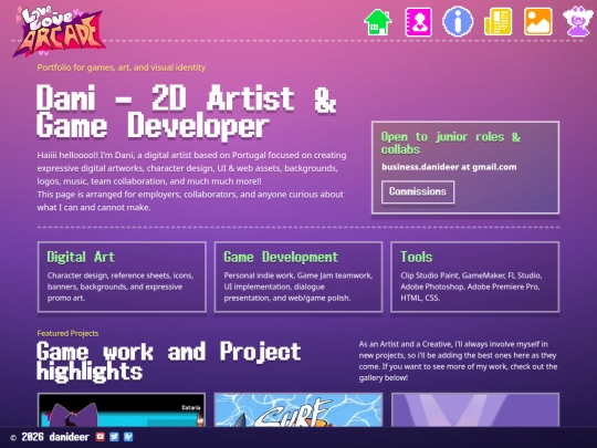 dani/portfolio screenshot