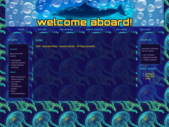 links screenshot