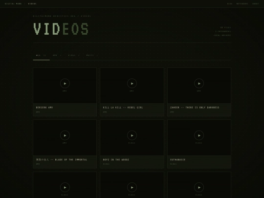 videos screenshot
