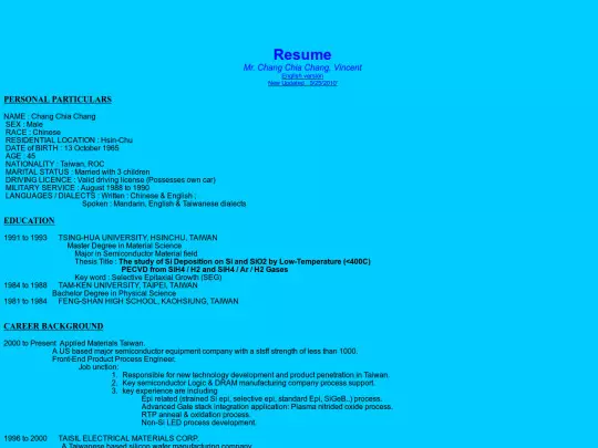 Semi/Resume/resume screenshot
