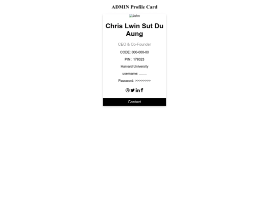 Admin/adminprofile/chrislsda screenshot