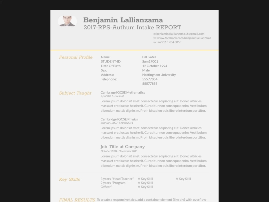 StDatabase/Ram_Khar_Lian/reportcard screenshot
