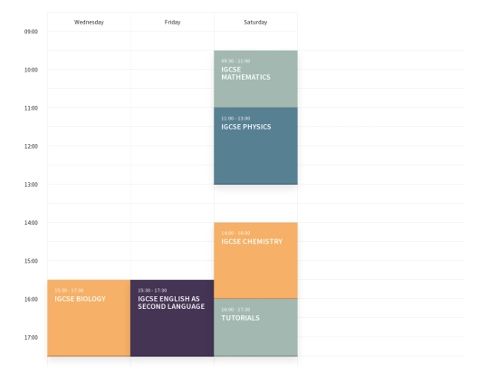 StDatabase/Timetable screenshot
