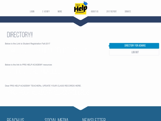admin screenshot