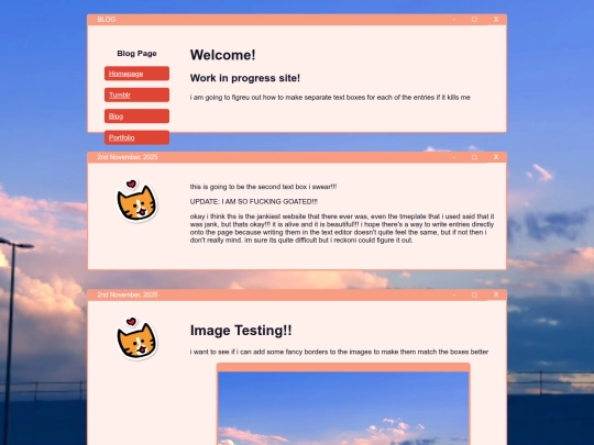 blog screenshot
