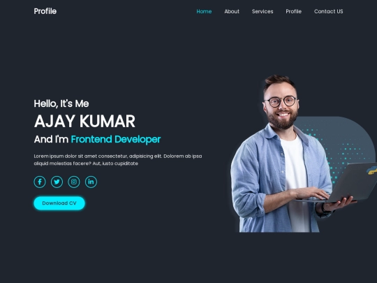 profolio websu=ite screenshot