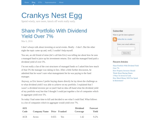 blog screenshot