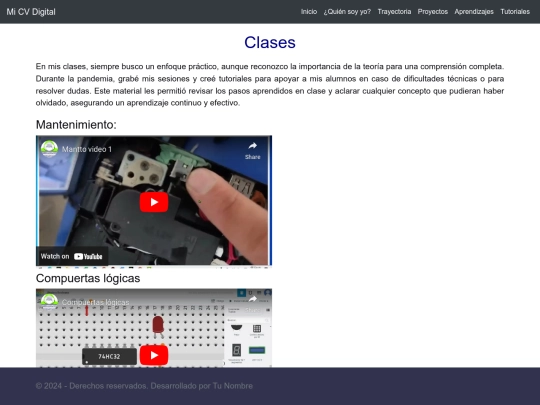 clases screenshot