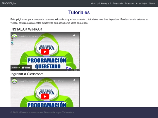 tutoriales screenshot