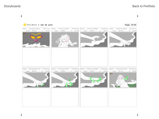 portfolio/storyboards screenshot