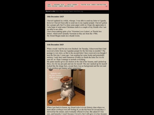 Blogs & Journals/personalblog screenshot