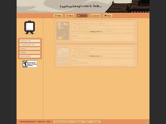 gallery/sketchbooks screenshot