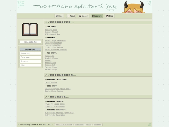 library-home screenshot
