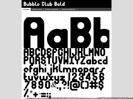 fonts/bubbcb_-demo screenshot