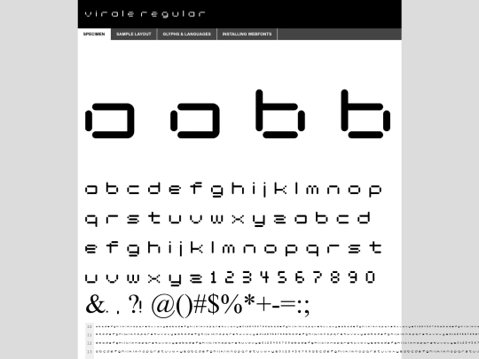 fonts/virale-demo screenshot