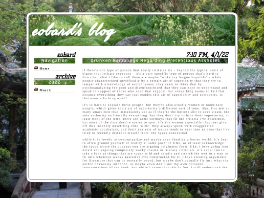 blog screenshot
