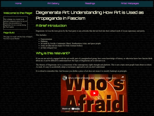 Class Projects /DegenArt screenshot