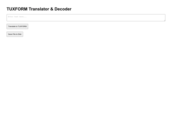 tuxform screenshot