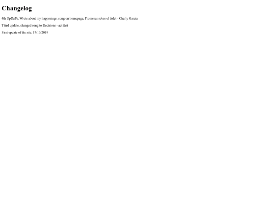 changelog screenshot