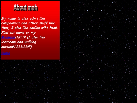 aboutmeh screenshot