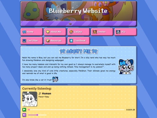 about-me screenshot