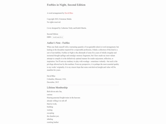 Feebles in Night, Second Edition screenshot