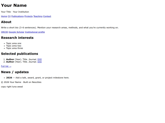 index screenshot