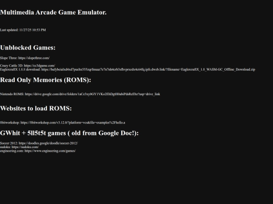 games screenshot