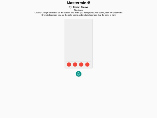 mastermind screenshot