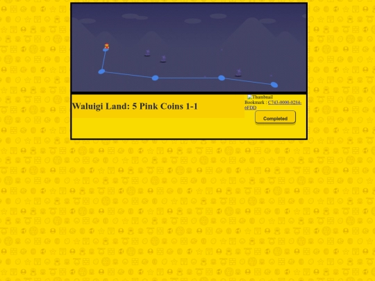 Waluigi Land - 5 Pink Coins screenshot