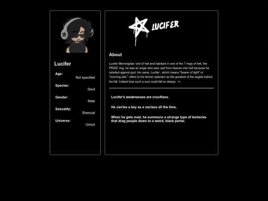 OCs/Lucifer screenshot