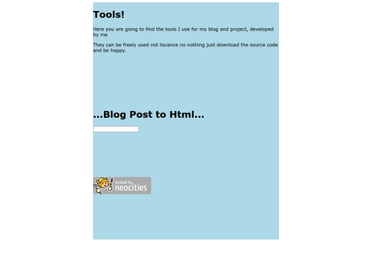 tools screenshot