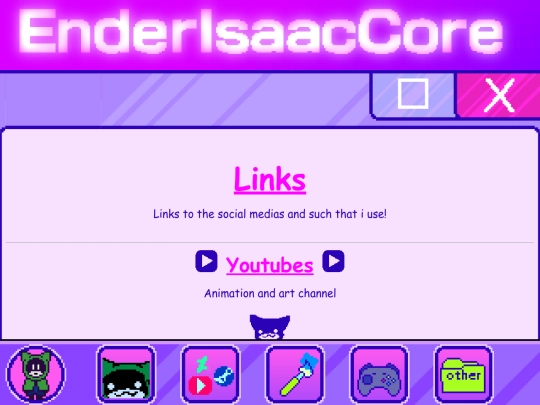 links screenshot