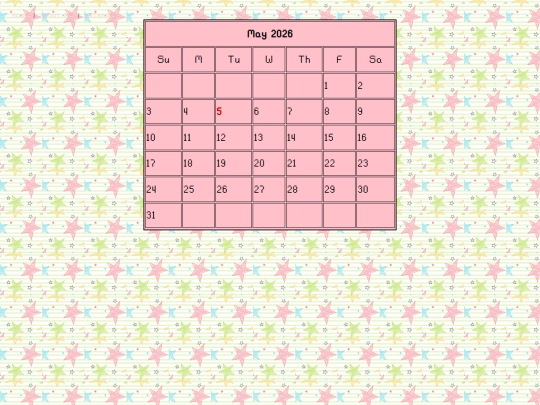 calander screenshot