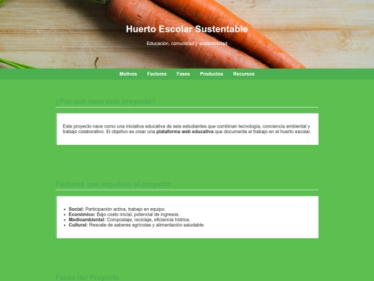 Huertoescolar screenshot