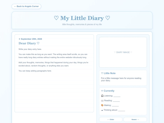 diary screenshot