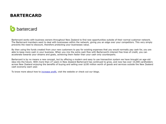 bartercard screenshot