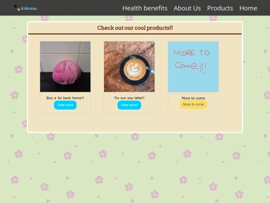 products screenshot