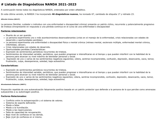 soporte/nanda screenshot