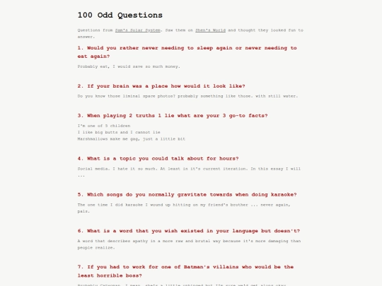 aboutme/100-odd-questions screenshot