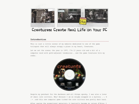 aboutme/creatures-games-shrine screenshot
