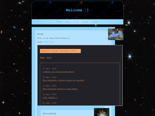 blog screenshot