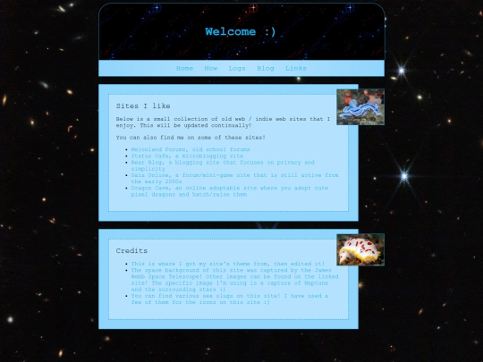 links screenshot