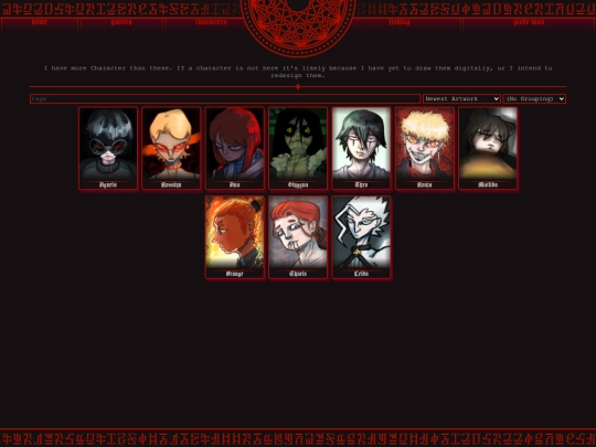 characters screenshot