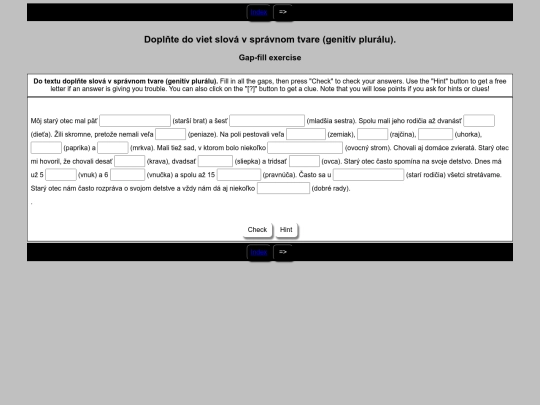 cloze_GEN_1 screenshot