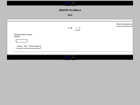 genitív_pluralu_skuska screenshot