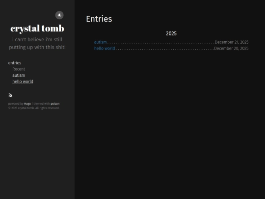 entries screenshot