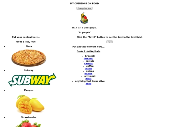 foods screenshot