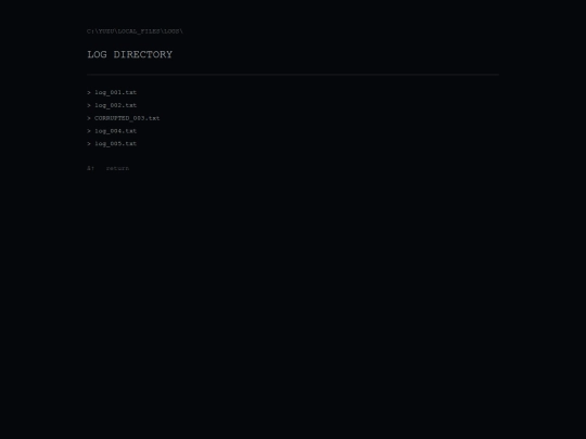 logs screenshot