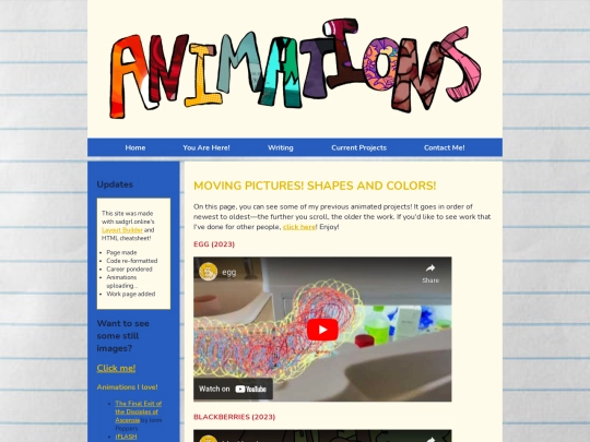 animations screenshot